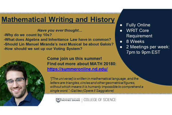 Mathematical Writing And History Course Summer 2023 For Web